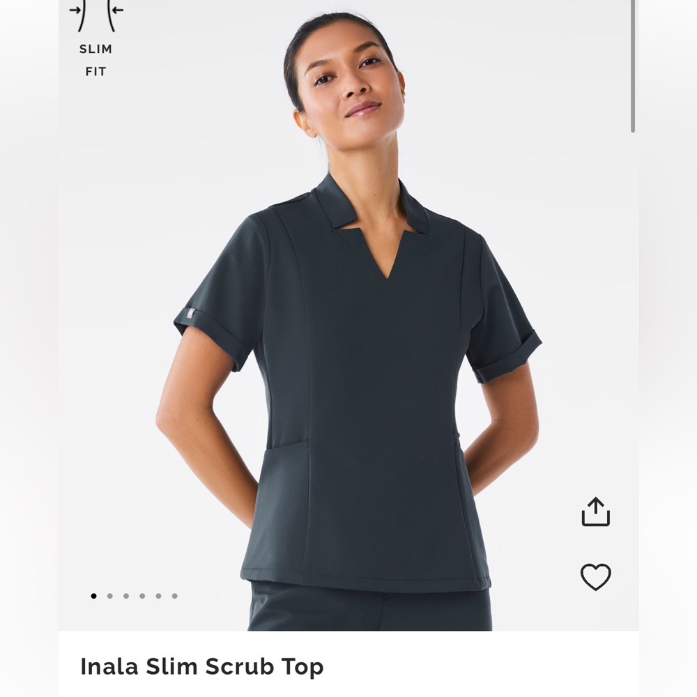 XS Dark Harbor Inala Slim Scrub Top